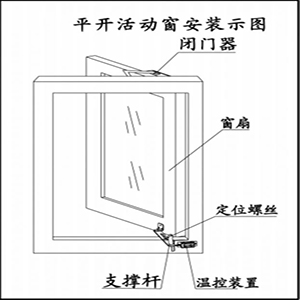 平开活动窗安装图